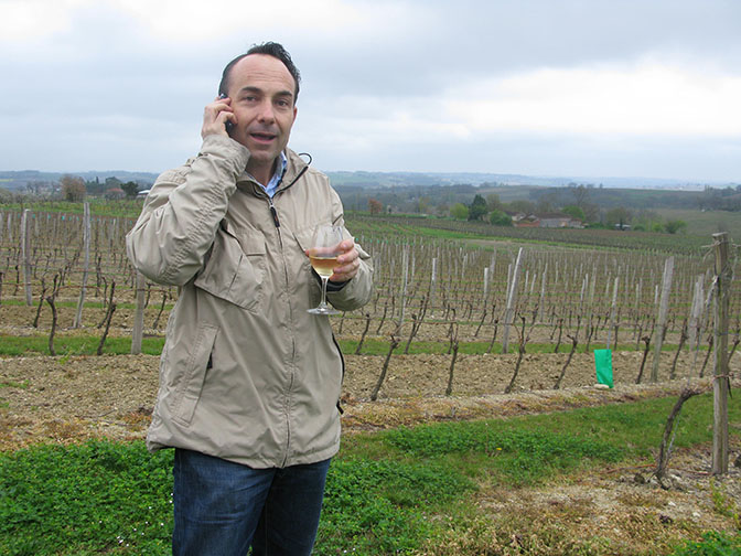 Picture of Philippe Fezas at the winery