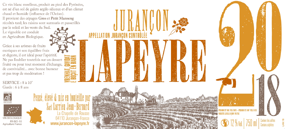 Picture of Lapeyre Jurancon Tradition Label